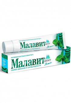 Зубная паста Малавит-дент Мята