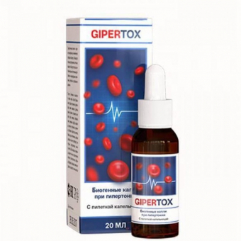 GiperTox биогенные капли при гипертонии с пипеткой-капельницей Сашера-Мед