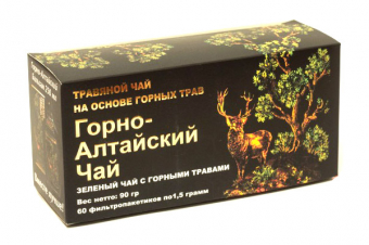 Фиточай Горно-Алтайский c зеленым чаем и горными травами