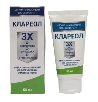 Клареол+ крем для ног от папиллом, бородавок и сухих мозолей Сашера-мед