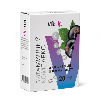 Витаминный комплекс для энергии и иммунитета VitUp со вкусом смородины